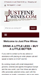 Mobile Screenshot of justfinewines.com